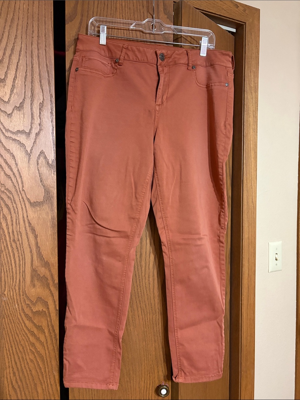 Women’s Rust Colored Stretch Jeans